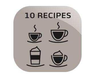 Prietaiso mygtukais galite pasirinkti 4 klasikines – „Espreso“, „Café Crème“, „Cappuccino“ ir „Latte Macchiato“ vos vienu mugtuko palietimu. Naudodami receptų funkciją galite ruošti dar 6 specialius kavos receptus: „Ristretto“, „Lungo“, „Americano“, „Espresso Macchiato“, „Café Latte“, „Café au Lait“.
Prietaiso mygtukais galite pasirinkti 4 klasikines – „Espreso“, „Café Crème“, „Cappuccino“ ir „Latte Macchiato“ vos vienu mugtuko palietimu. Naudodami receptų funkciją galite ruošti dar 6 specialius kavos receptus: „Ristretto“, „Lungo“, „Americano“, „Espresso Macchiato“, „Café Latte“, „Café au Lait“.